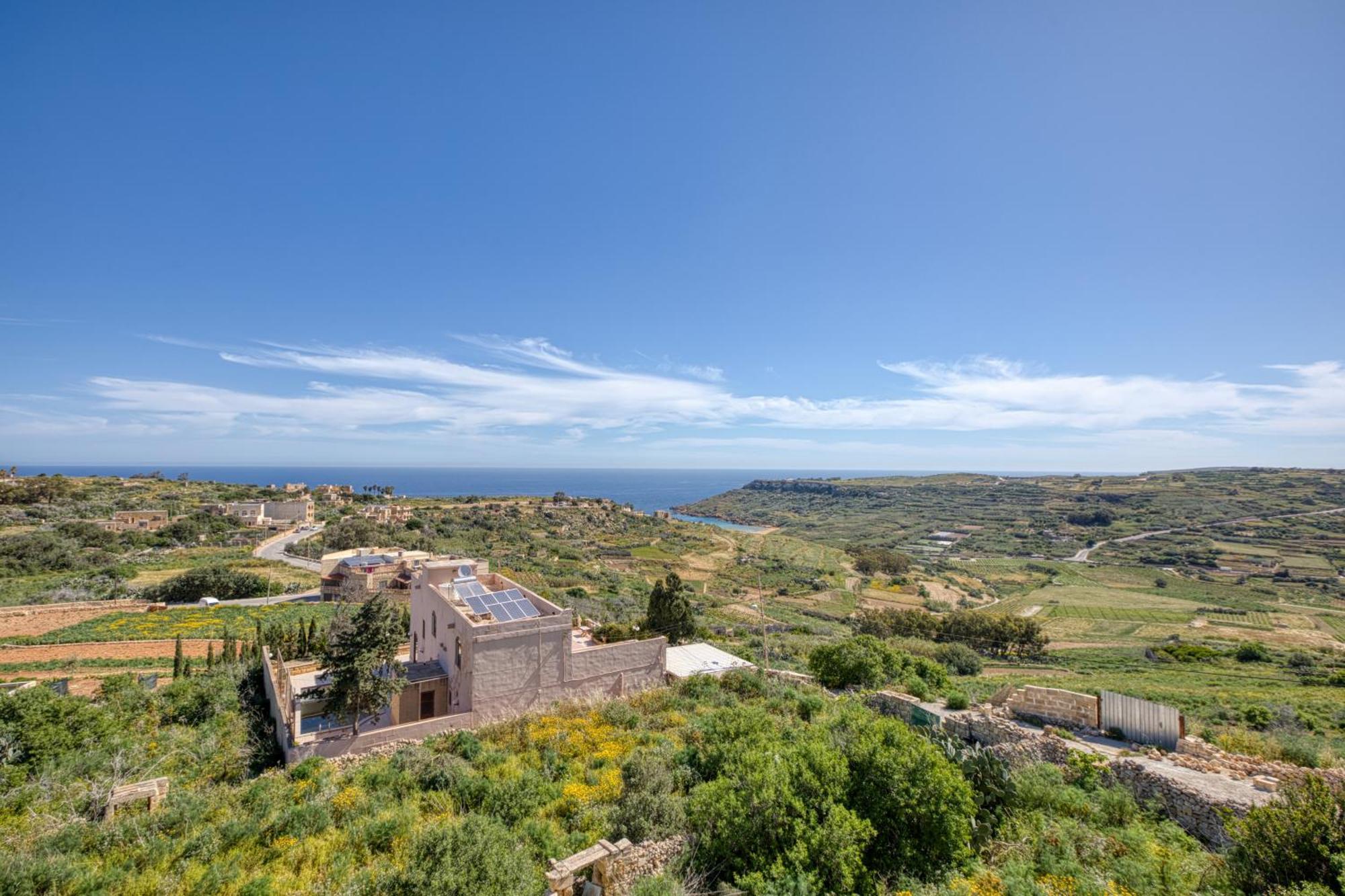 Spacious, Bright, Valley & Sea View Maisonette Xagħra Exterior foto